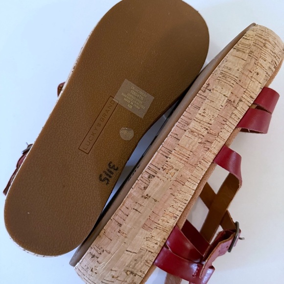 Lucky Brand Women's Jacobean Platform Sandal Wedge SZ 10 New - Picture 3 of 5